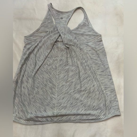 Lululemon Essential Tank Tiger Space Dye Black White 3570 - Picture 4 of 11
